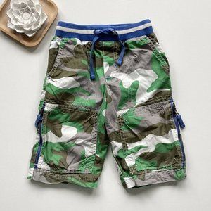 Mini Boden Green Camouflage Shorts